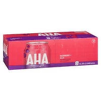 AHA - Raspberry & Acai Sparkling Water, 355mL Cans, 12 Each