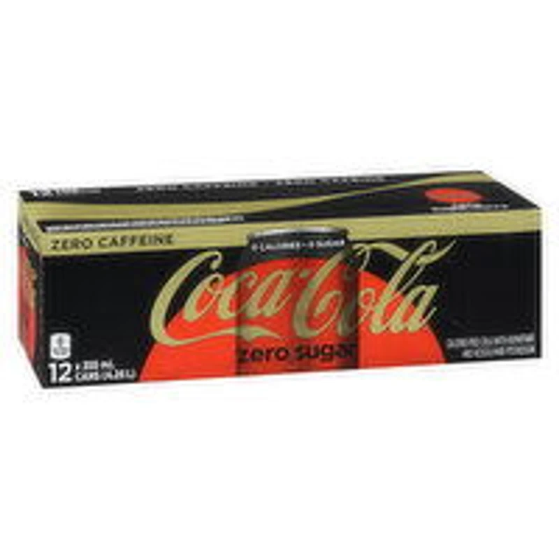 Coca-Cola - Coca Cola Zero Sugar Zero Caffeine, 12 Each