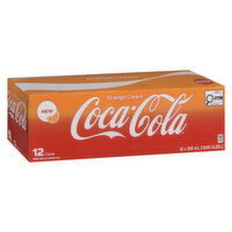 Coca Cola - Orange Cream Cola, 355mL Cans, 12 Each