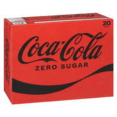 Coca-Cola - Zero Sugar, 355mL Cans, 20 Each