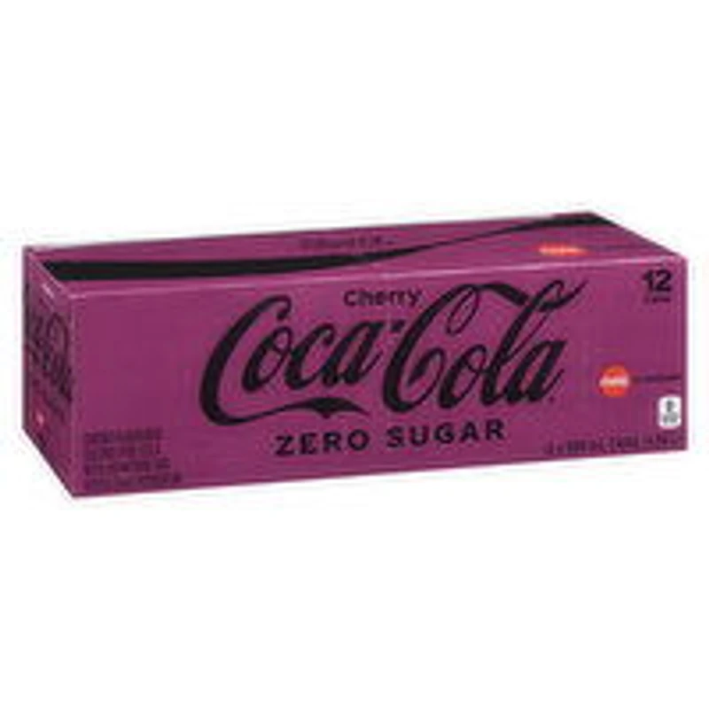 Coca-Cola - Cherry Zero Sugar 355mL, 12 Each
