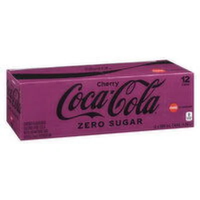 Coca-Cola - Cherry Zero Sugar 355mL, 12 Each