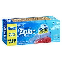 Ziploc - Freezer Bags Medium, Easy Filling, 22 Each