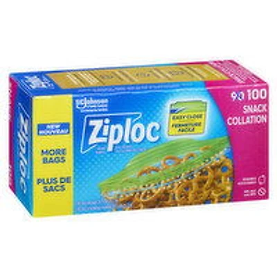 Ziploc - Easy Open Tabs Snack Bags, 90 Each
