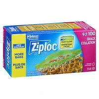 Ziploc - Easy Open Tabs Snack Bags, 90 Each