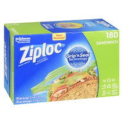 Ziploc - Easy Open Tabs Sandwich Bags, 180 Each