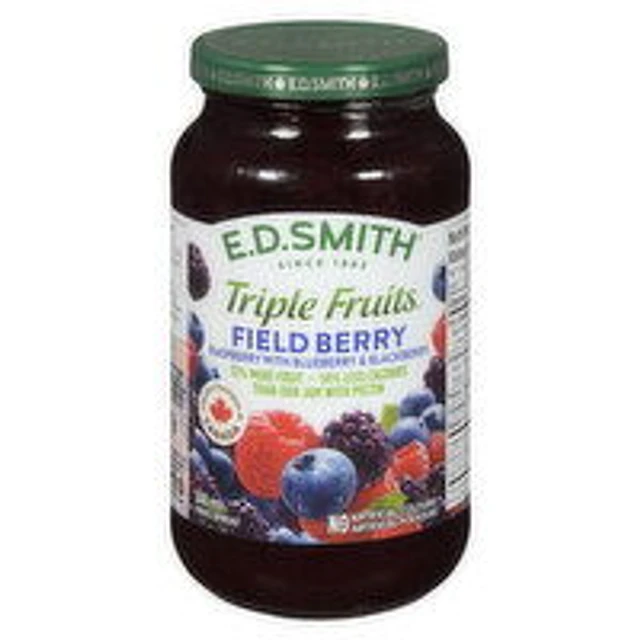 Comp Fieldberry E.D. SMITH - Triple Fruits Fieldberry Jam, 500 Millilitre at Village ...