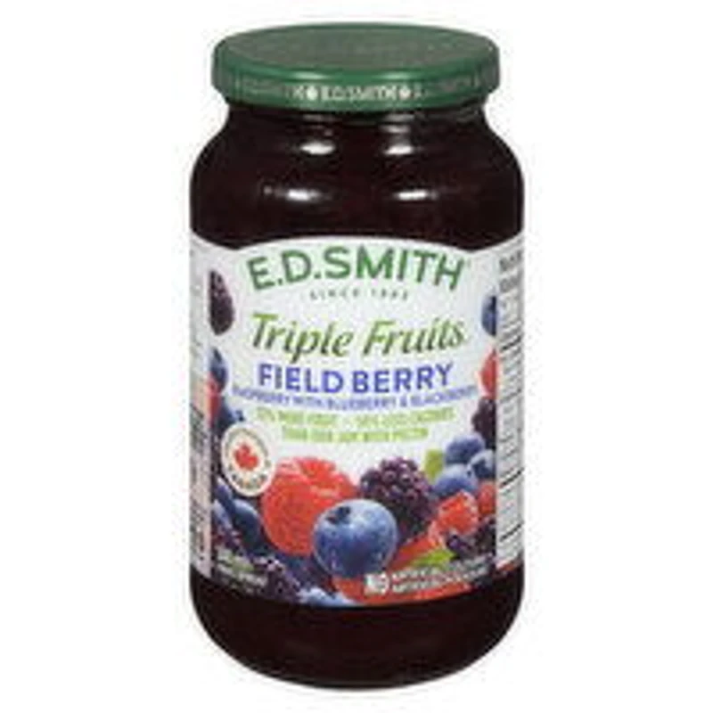 E.D. Smith - Triple Fruits Fieldberry Jam, 500 Millilitre