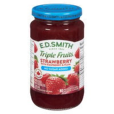 E.D. Smith - Triple Fruits Strawberry No Sugar Added, 375 Millilitre