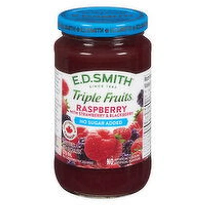 E.D. Smith - Triple Fruits Raspberry No Sugar Added, 375 Millilitre