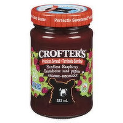 Crofter's - Premium Spread Organic Raspberry Jam, 383 Millilitre