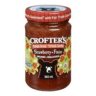 Crofter's - Premium Spread Organic Strawberry Jam, 383 Millilitre