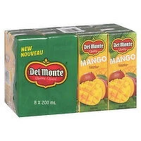 Del Monte - Mango Nectar Juice, 200 mL, 8 Each