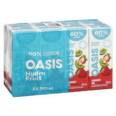 Oasis Hydrafruit - Strawberry Kiwi Fruit Juice Boxes, 8 Each