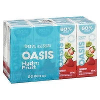 Oasis Hydrafruit - Strawberry Kiwi Fruit Juice Boxes, 8 Each
