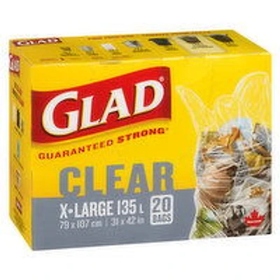 Glad - Clear Garden Bags, 20 Pack, 20 Each