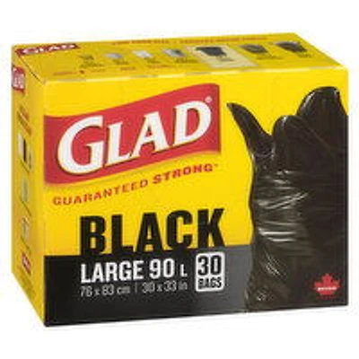 Glad - Easy Tie Garbage Bags - Large, 30 Each