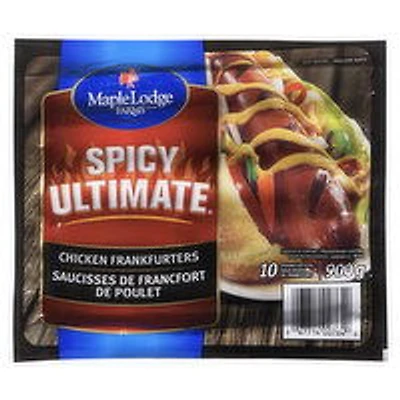 Maple Lodge Farms - Spicy Ultimate Chicken Frankfurters, 10 Each