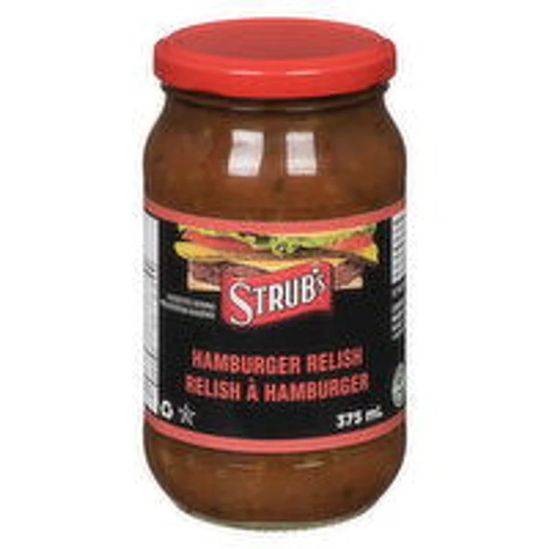Strubs - Hamburger Relish, 375 Millilitre