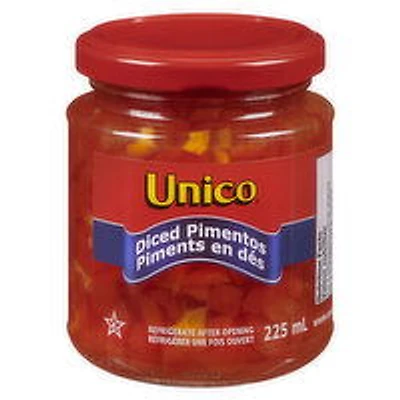Unico - Peppers - Diced Pimentos, 225 Millilitre