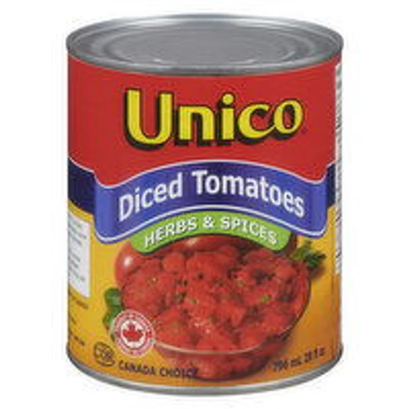 Unico - Diced Tomatoes Herbs & Spices, 796 Millilitre