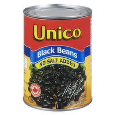 Unico - Black Beans No Salt Added, 540 Millilitre