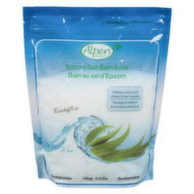 Alpen Secrets - Epsom Salt Bath Soak - Eucalyptus, 1.6 Kilogram