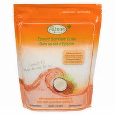 Alpen Secrets - Epsom Salt Soak Soak - Coconut Oil, 1.6 Kilogram
