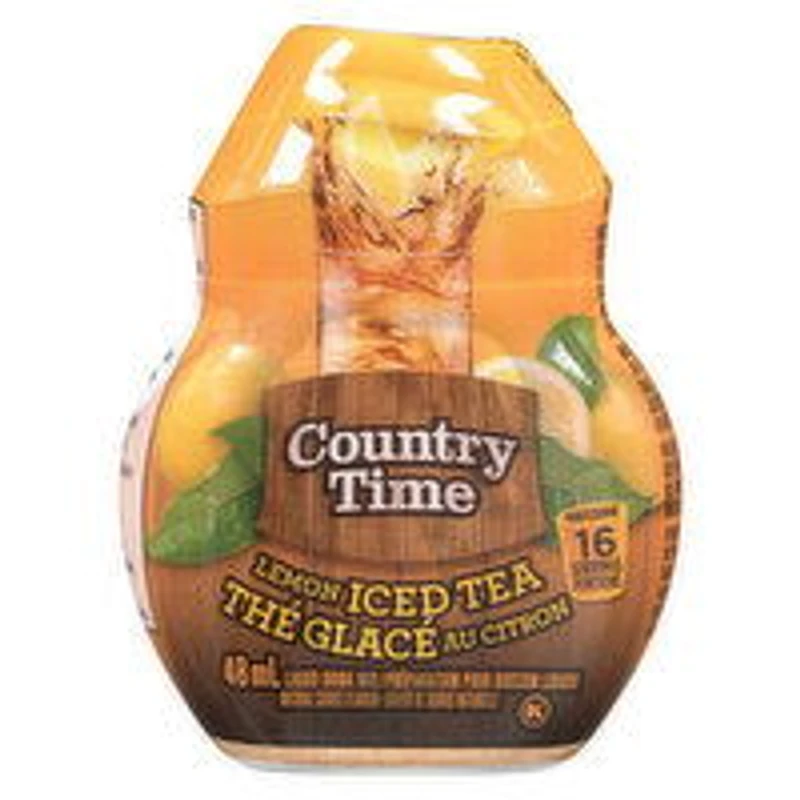 Country Time - Lemon Iced Tea Liquid Drink Mix, 48 Millilitre