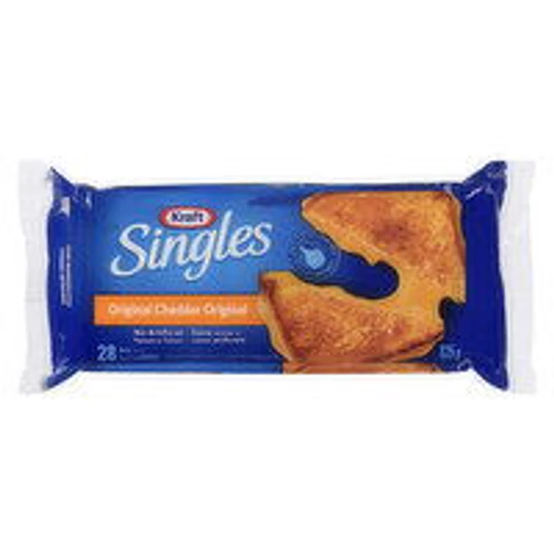 Kraft - Singles Original Cheddar Cheese Thick, 28 Slices, 825 Gram