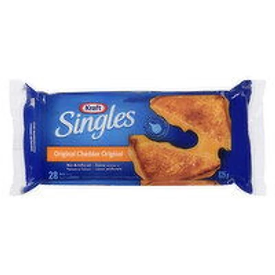 Kraft - Singles Original Cheddar Cheese Thick, 28 Slices, 825 Gram
