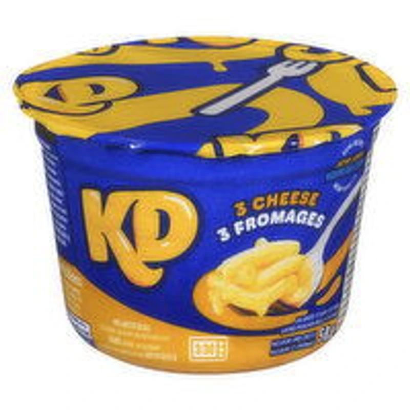 Kraft - KD Dinner Macaroni &Cheese Snack Cup Triple Cheese, 58 Gram