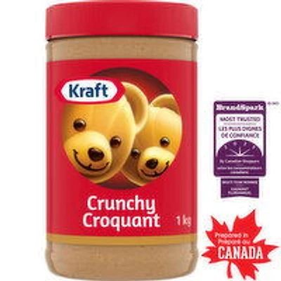 Kraft - Crunchy Peanut Butter, 1 Kilogram