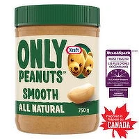 Kraft - Only Peanuts All Natural Smooth Peanut Butter, 750 Gram