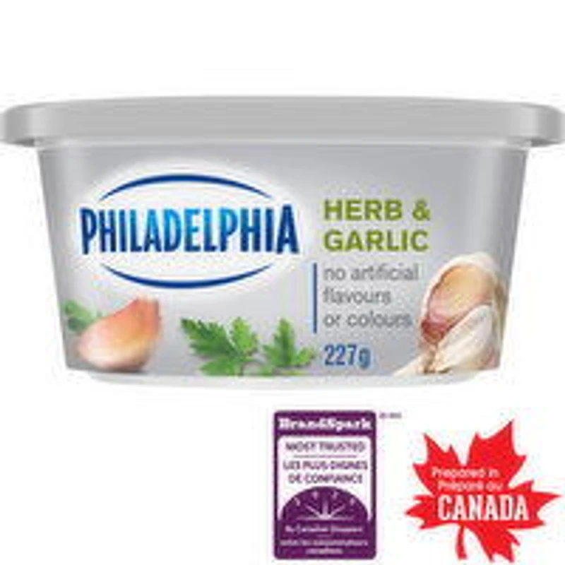 Philadelphia - Herb & Garlic Cream Cheese, 227 Gram