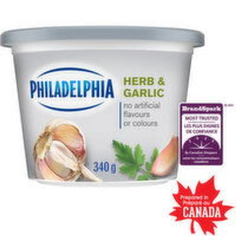 Philadelphia - Herb & Garlic Cream Cheese, 340 Gram