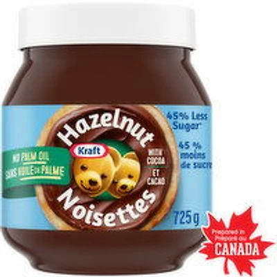Kraft - Hazelnut Spread Less Sugar, 725 Gram