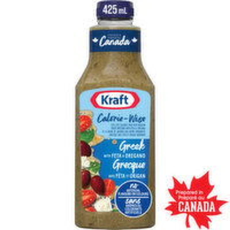 Kraft - Calorie-Wise Greek with Feta Oregano Dressing, 425 Millilitre