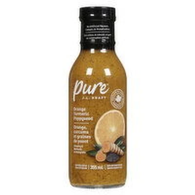 Pure J.L. Kraft - Orange Turmeric Poppyseed Dressing & Marinade, 355 Millilitre
