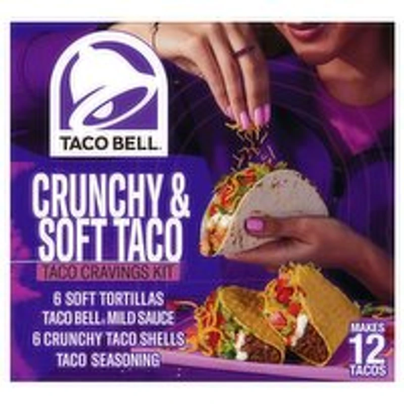 Taco Bell - Crunch & Soft Taco Dinner, 370 Gram