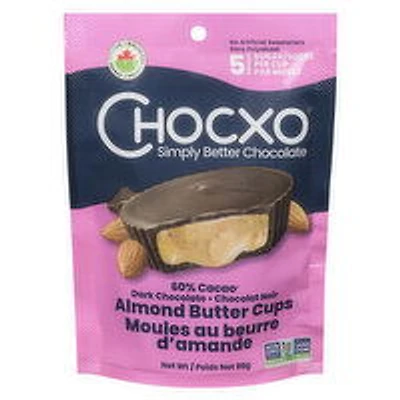 ChocXO - Organic Dark Chocolate Almond Butter Cups, 98 Gram