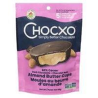 ChocXO - Organic Dark Chocolate Almond Butter Cups, 98 Gram