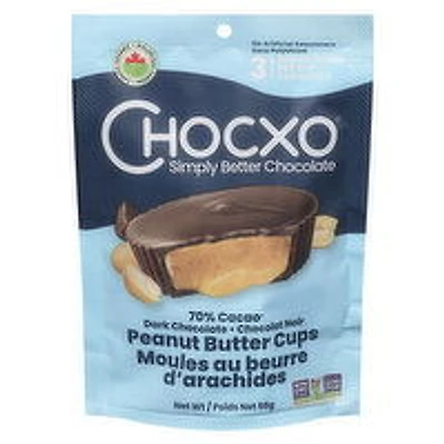 ChocXO - Dark Chocolate Peanut Butter Cups, 68 Gram