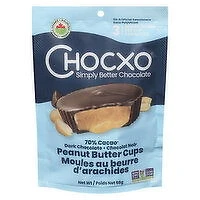 ChocXO - Dark Chocolate Peanut Butter Cups, 68 Gram