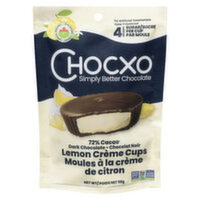 ChocXO - Dark Chocolate Lemon Creme Cups, 98 Gram