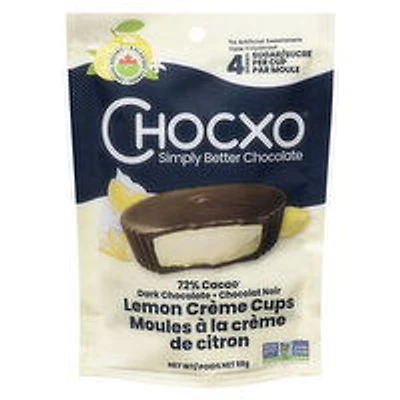 ChocXO - Dark Chocolate Lemon Creme Cups, 98 Gram