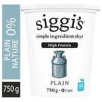 Siggi's - Plain Skyr Yogurt 0%, 750 Gram