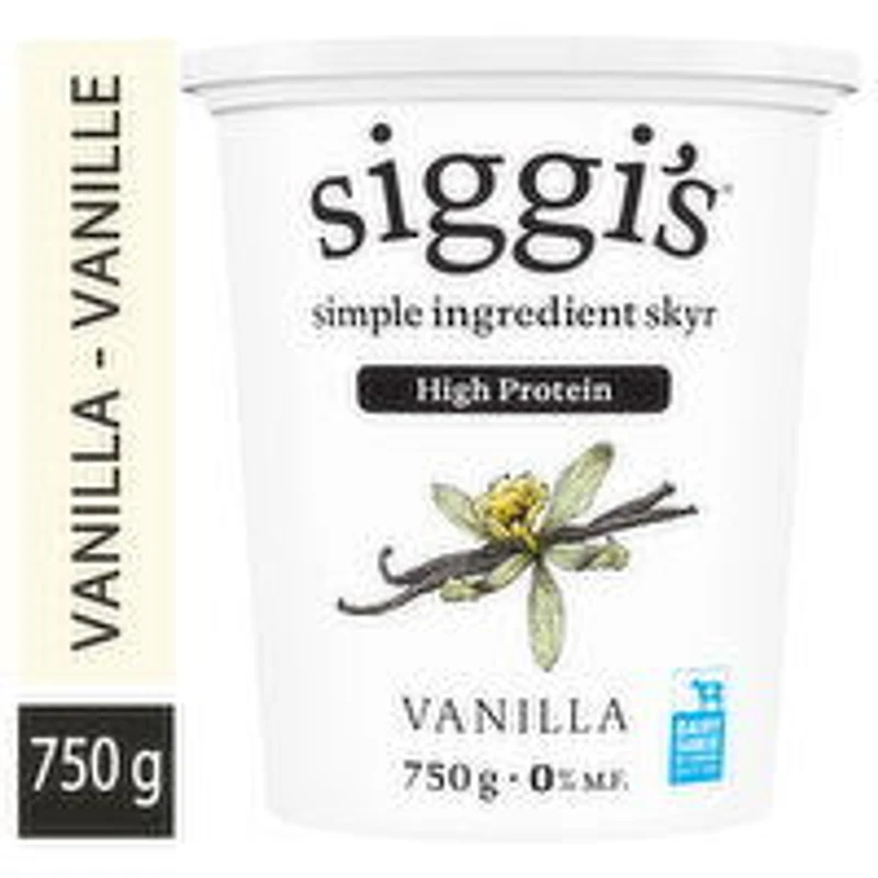 Siggi's - Vanilla Skyr Yogurt 0%, 750 Gram