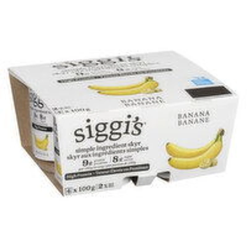 Siggis - Yogurt Banana 2%, High Protein, 4 Each