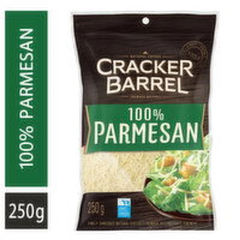 Cracker Barrel - CkrBrl Parmesan Shredded Cheese, 250 Gram